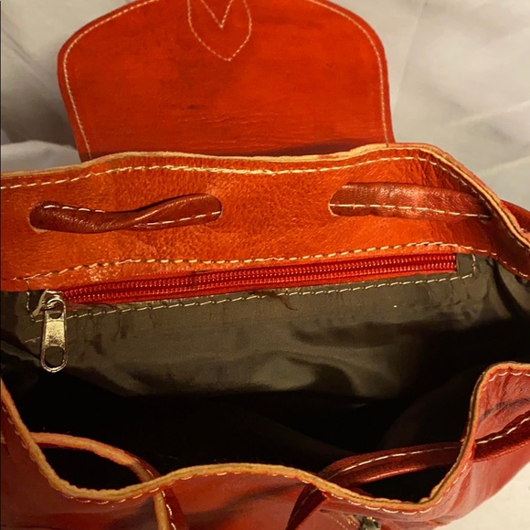 Moroccan Leather Backpack - Picture 11 of 15